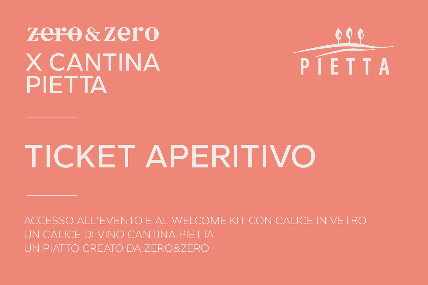 TICKET APERITIVO